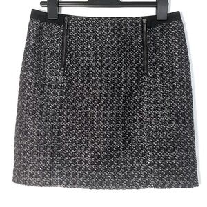 Susina Knit Sheen Combo Skirt